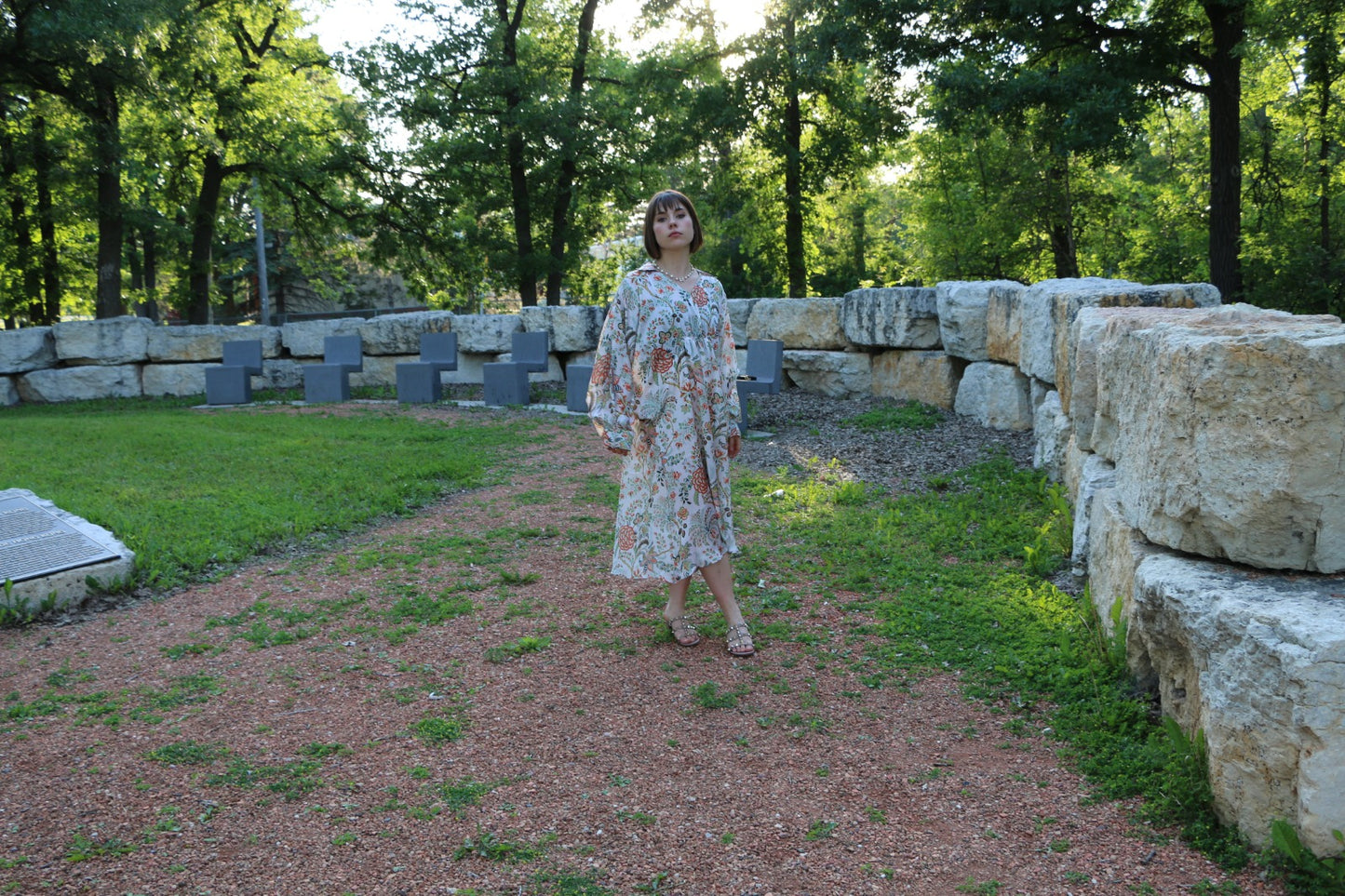 Eva Kaftan Short Dress