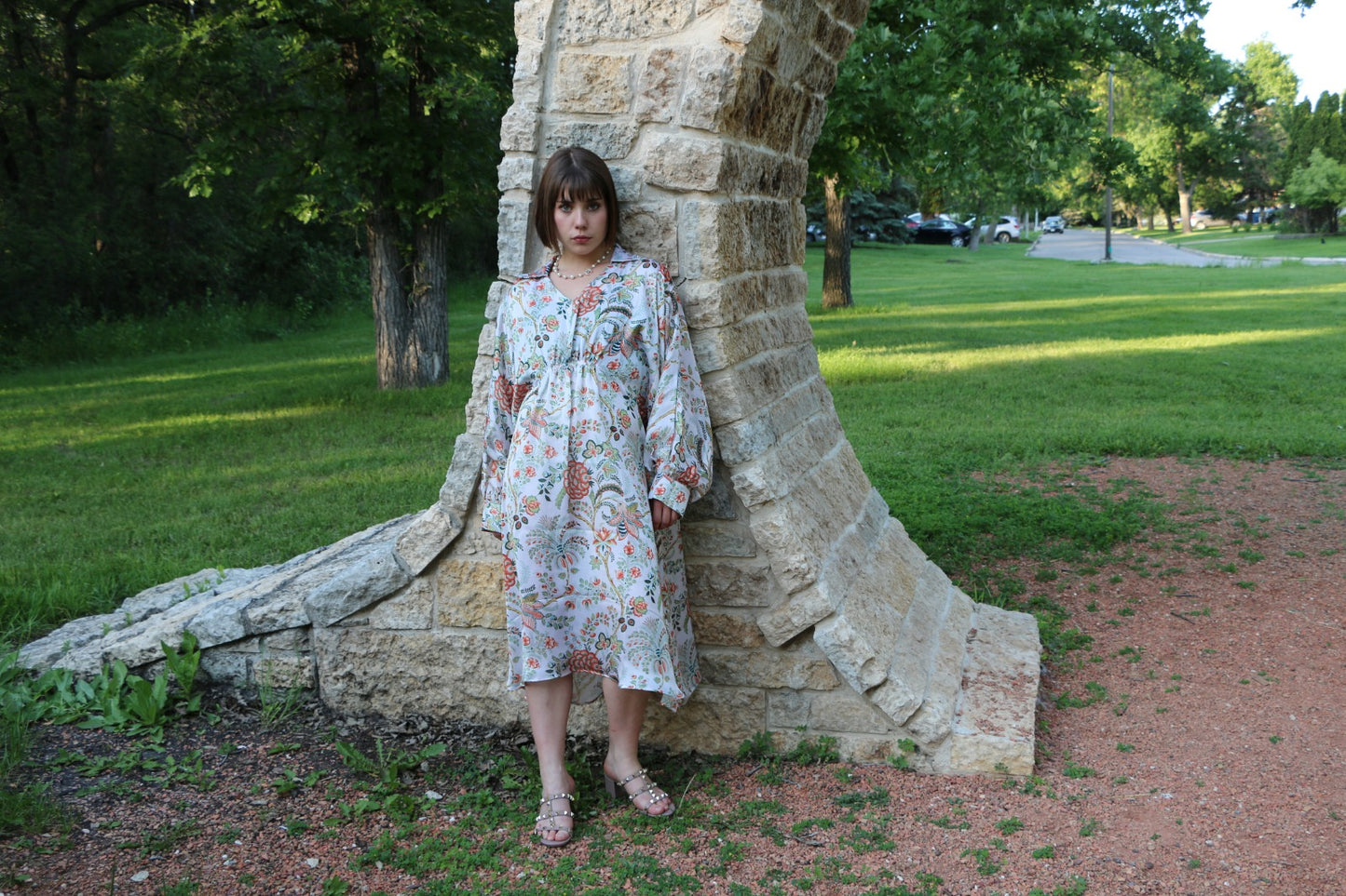 Eva Kaftan Short Dress