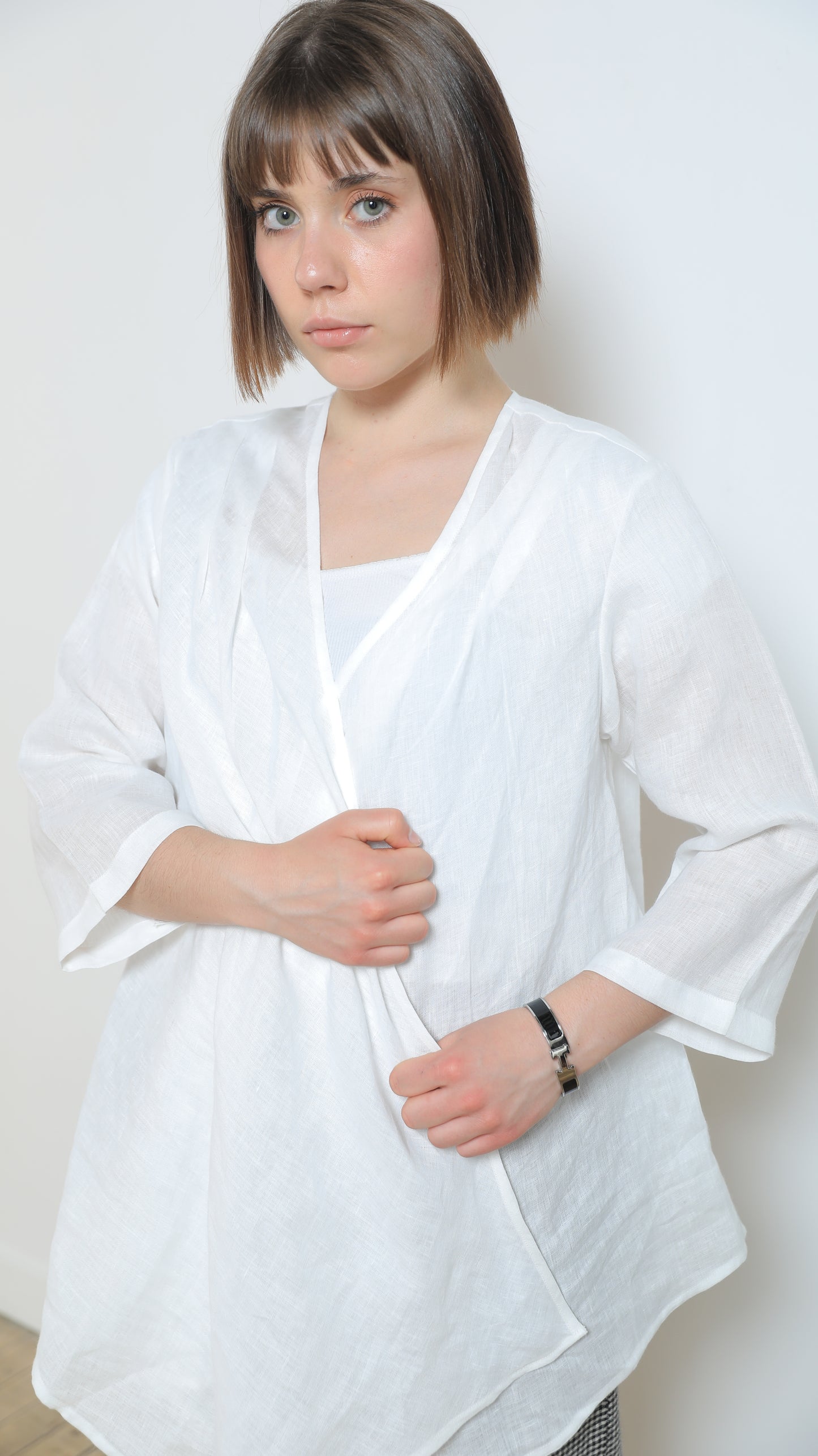 Rita Linen Wrap Jacket