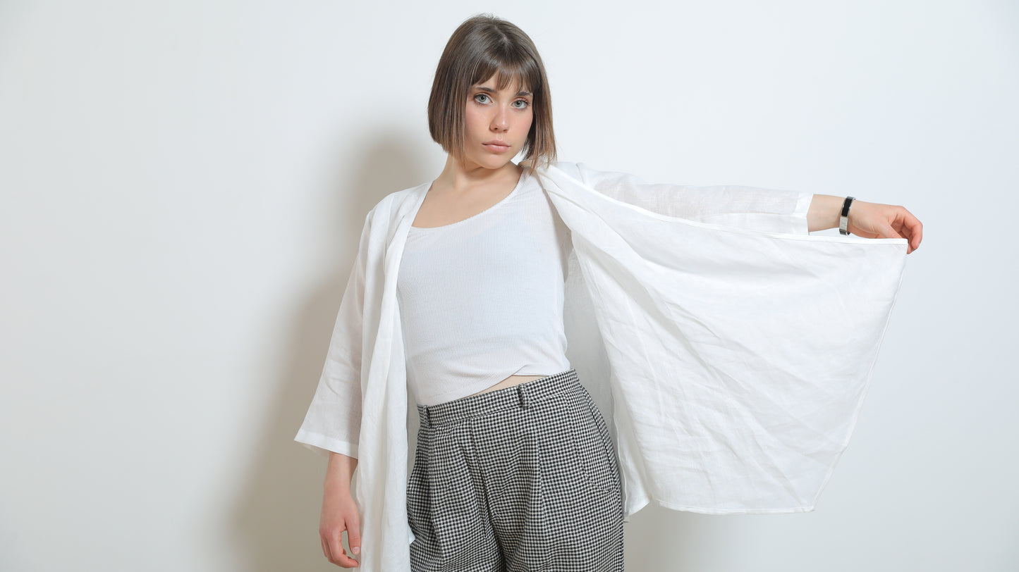 Rita Linen Wrap Jacket