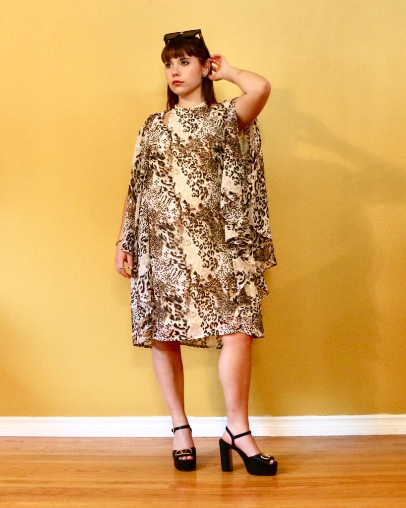 Rose Georgette Kaftan Dress