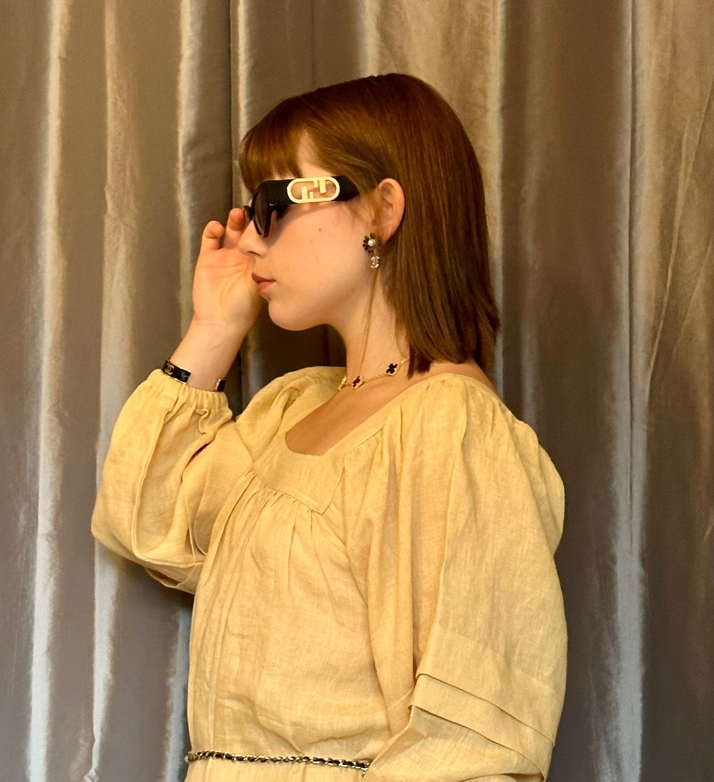 Alice 100% Linen Short dress