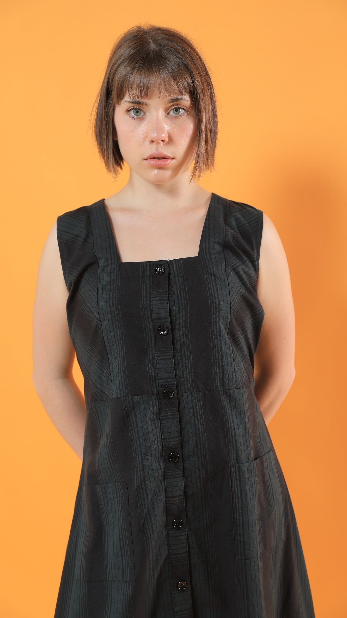 Sara Embroidered cotton Linen  Dress