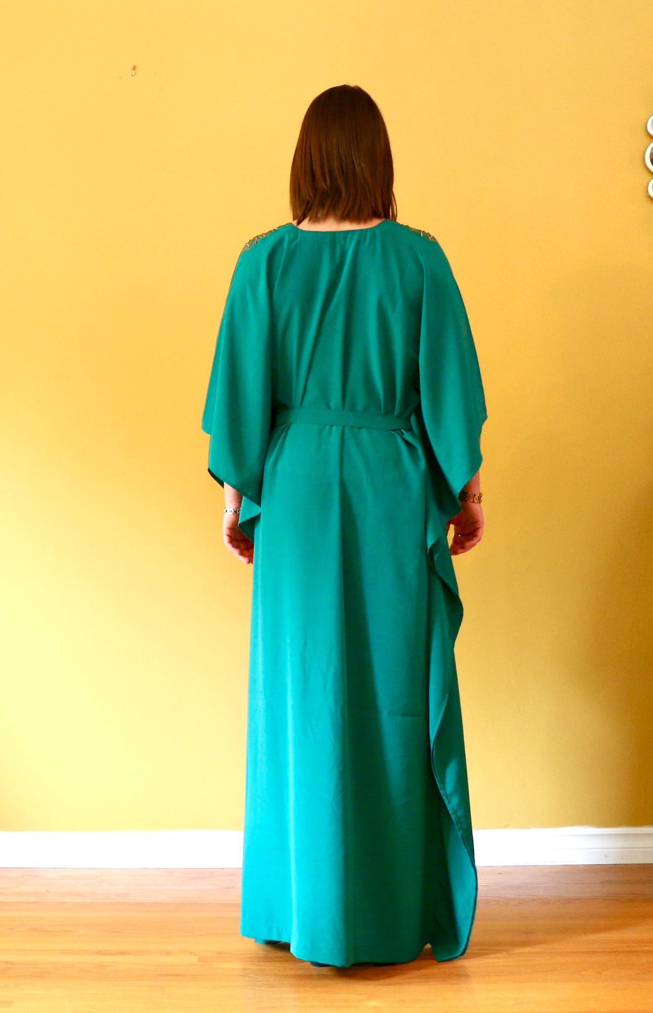 Camellia Silk Kaftan dress