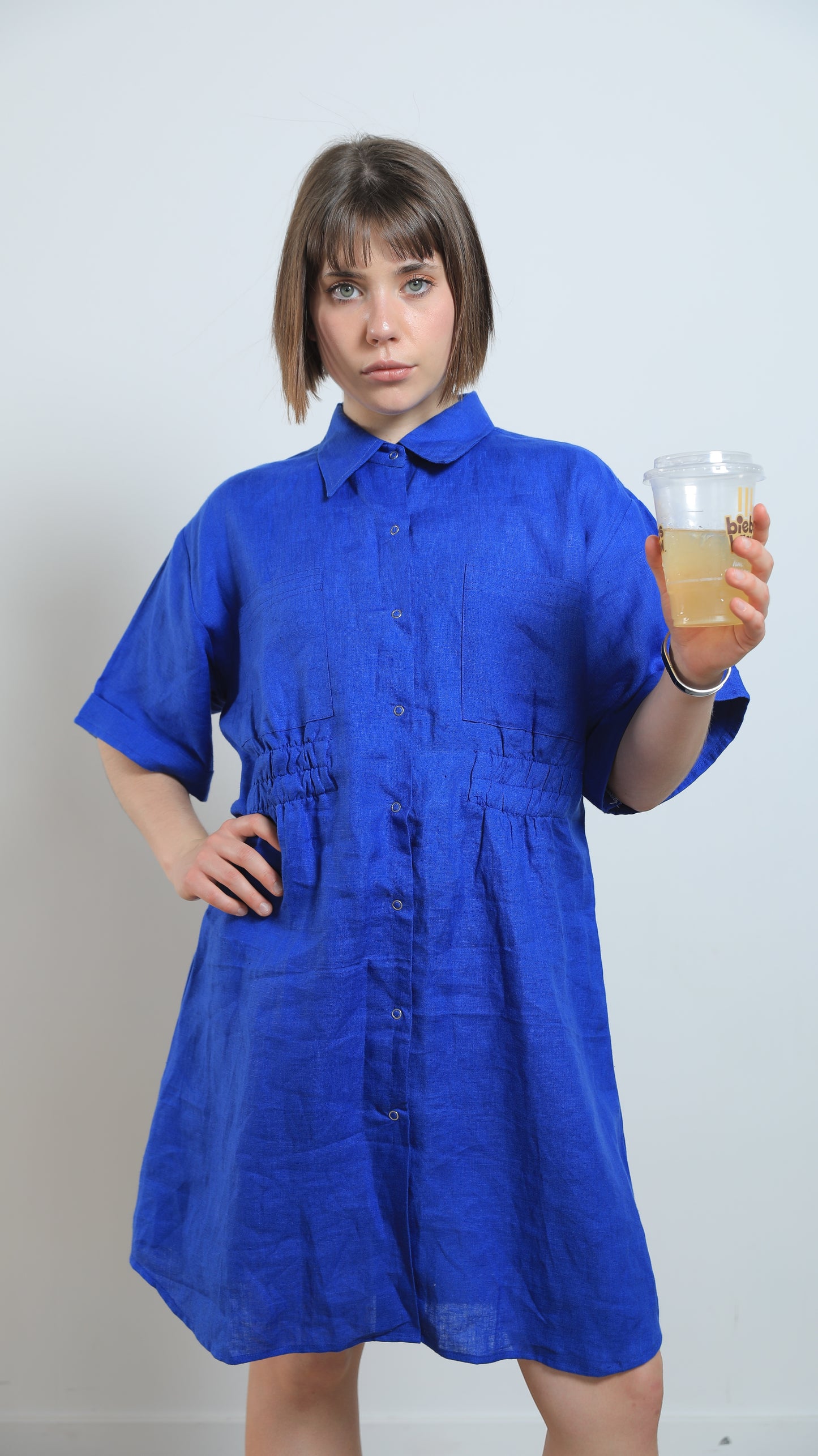Juliet Linen Shirt Dress