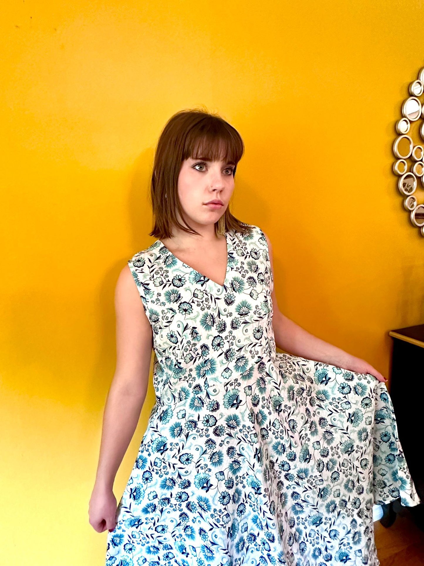 Clara Linen A Line Frock