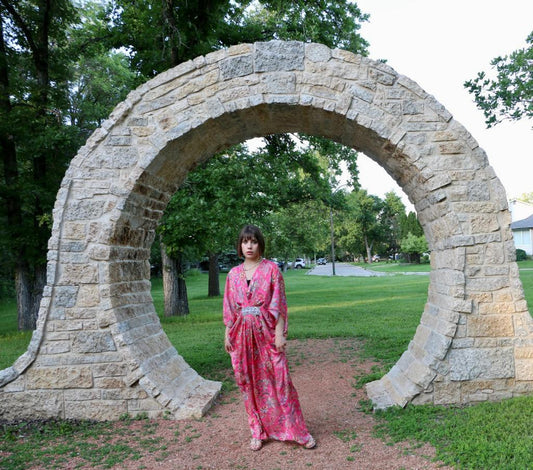Camelia Silk Greek Kaftan