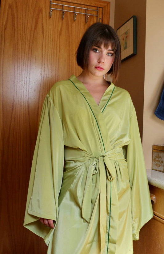 Lola Silk Robe Kimono Style