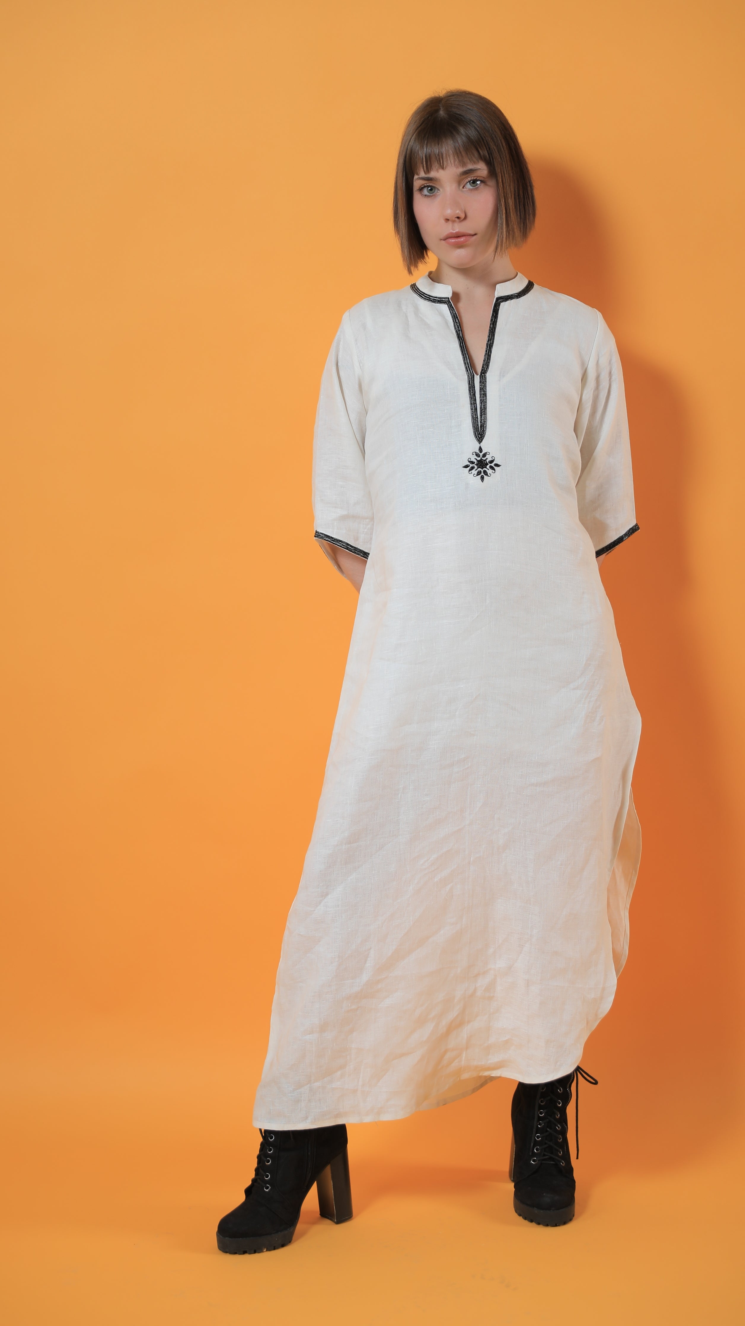 White linen dress on sale canada